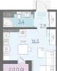 Сдам студию, Муринская дорога 8к4, 23.8 м²