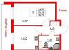 Сдам 1-комнатную квартиру, Арцеуловская аллея 23к1, 33.2 м²