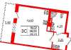 Сдам студию, Меридианная ул. 4, 27 м²