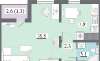 Сдам 1-комнатную квартиру, Рябовское шоссе, Муринская дорога 8к4, 32.1 м²