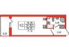 Сдам студию, пр-т Будённого 23к4, 26.4 м²