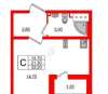 Сдам студию, Муринская дорога 8к2, 22 м²