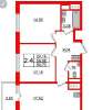 Сдам 2-комнатную квартиру, Арцеуловская аллея 17, 58.8 м²